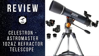 Celestron  AstroMaster 102AZ Refractor Telescope REVIEW 2020 15  Telescope zone [upl. by Fabron]