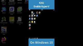 How to enable HyperV on Windows 10 short [upl. by Nytsyrk]