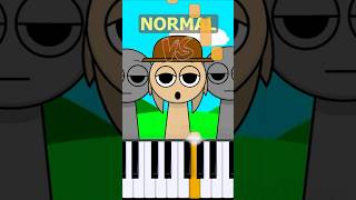 Tunner Theme Incredibox Sprunki  Normal Vs Horror on piano [upl. by Robinia]