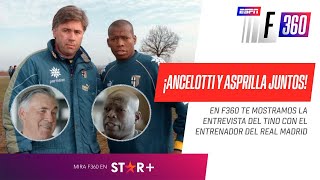 ¡IMPERDIBLE mano a mano entre Ancelotti y Asprilla [upl. by Bobbi]