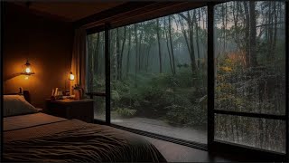 Rain Sounds For Sleeping 100 Instantly Fall Asleep With Rain And Thunder Sound At Night f024 [upl. by Reinal]