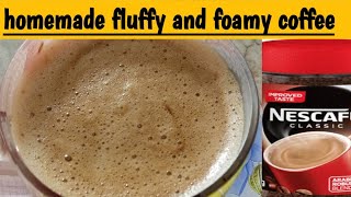 Hand beaten foamy coffeeHow to Make Creamy Cofee at Home  easiest way to make coffee at home [upl. by Yanat]