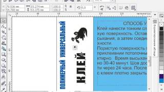 Собираем этикетку в CorelDRAW X3 [upl. by Droffig]