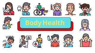 Body Health Problems  Illness Body Pain Vocabulary  English Vocabulary Verbs  English Verbs [upl. by Halda]