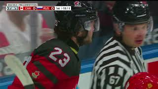 2022 IIHF World Junior PreCompetition Russia vs Canada  12232021 [upl. by Epotimet]