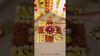 Flower Rangoli Diwali vlog🤗🏡 flowers decoration diwalidecoration diwali viral yt shorts [upl. by Drageruaeb]