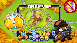 Tree Stump Half Cash Guide  No Monkey Knowledge  BTD 6 2023 Updated 4K [upl. by Adnilrem]