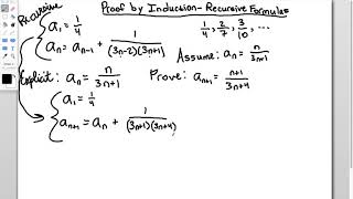 Proof by Induction  Recursive Formulas [upl. by Reeta]