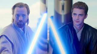 Anakin Skywalker vs ObiWan Kenobi DeAged 4K HDR  ObiWan Kenobi Feature Supercut [upl. by Zurciram813]