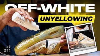 OffWhite Air Max 90 How to Remove Yellowing [upl. by Ilarrold]