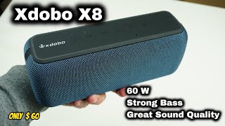 Xdobo X8 Bluetooth Speaker 60W Strong Bass with Good quality Audio Sample amp Review [upl. by Frederigo]