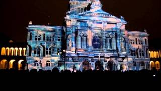 Bundeshaus Licht show [upl. by Ettenan]