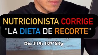 Nutricionista corrige la dieta de recorte [upl. by Ahsinrev]