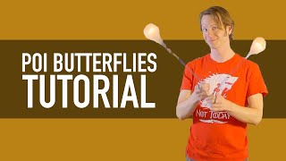 Poi Butterfly Tutorial Beginner Poi Tricks [upl. by Jecho]