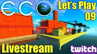 Eco Building our Crane Dock  Let’s Play 09  Early Access 763 [upl. by Relda]