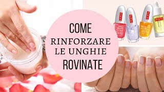 Come rinforzare le unghie fragili e rovinate dal semipermanente o dal gel  SOS Nail Repair Pupa [upl. by Geldens]