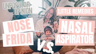 Nose Frida VS Little Remedies NASAL ASPIRATOR 2022 [upl. by Thorlie]