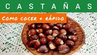 ⚪COMO COCER CASTAÑAS MAS RÁPIDO COCINAR CASTAÑA FÁCIL HOW TO COOK CHESTNUTS🍳🌰💡 2021 [upl. by Llerred]