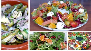 🥗7 салатов без майонеза на 🍽 ПРАЗДНИЧНЫЙ СТОЛ Быстрые и вкусные салаты на новый год 2024🥂 [upl. by Cross793]