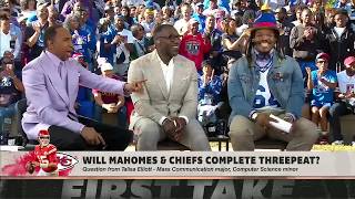 Stephen A Shannon Sharpe amp Cam Newton RESPOND Chiefs Lakers amp Kendrick Lamar  First Take [upl. by Ainadi]