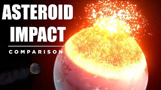 ASTEROID IMPACT Comparison 🌑💥 [upl. by Cindelyn]