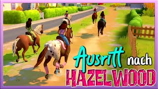 unser 1️⃣ AUSRITT nach HAZELWOOD 🐴🌳 Horse Club Adventures 2 Hazelwood Stories ✅ Nintendo Switch [upl. by Lefty]