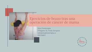 Ejercicios de brazo tras una operación de cáncer de mama [upl. by Nowtna]