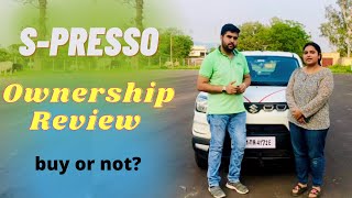 Maruti SPresso AMT Vxi Ownership Experience Alto800 को छोडकर ली spresso  maruti AMT [upl. by Eirod]