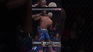 Jared Cannonier SCARY ELBOW KNOCKOUT vs Derek Brunsonshorts ufc mma viral [upl. by Sverre]