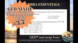 GED® Practice Test Undefined Expressions 1PT  35 [upl. by Elleirbag]