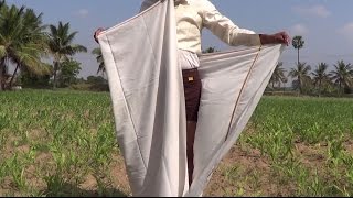 How to wear Dhoti simply amp quickly வேஷ்டி கட்டுதல் தமிழ்நாடு முறை [upl. by Hiroshi568]