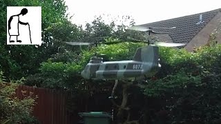 Lets try that helicopter in the garden  Still need more space [upl. by Monahan]