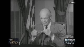 60 Years Ago Pres Eisenhower on Little Rock School Integration 9241957 [upl. by Dis801]