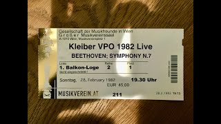 Beethoven  Symphony N7 Kleiber VPO 1982 Live [upl. by Yamauchi]