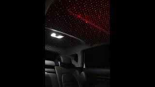 Blue LED Car Roof Star Light Projector Atmosphere Lamp USB Decorative Lamp Adjustable Car Dynamic [upl. by Ecirual]