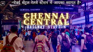 Chennai Central Railway Station 4K  Tamil Nadu  Station Details amp Overview  Southern Railways [upl. by Essie]