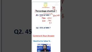 Can you solve this percentage problem without pen amp paper OnlineStudy4u [upl. by Akeme924]