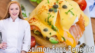 The BESTEver Smoked Salmon Eggs Benedict Recipe With Homemade Hollandaise Sauce amp Avocado [upl. by Otter]