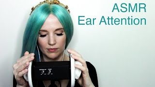 ASMR Ear Attention with tapping ear brushing inaudible whispering and more [upl. by Yob979]