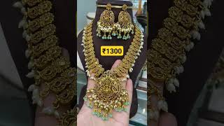 Necklace 1300 free shipping jewellery southindianjewellery [upl. by Risley270]