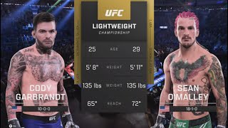 Cody Garbrandt Vs Sean O’Malley Full UFC Fight [upl. by Yromas]