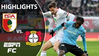 Augsburg vs Bayer Leverkusen  Bundesliga Highlights  ESPN FC [upl. by Salina]