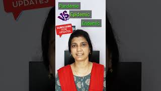 Pandemic Epidemic Endemic  Difference in the uses of words  Learning English  Shorts [upl. by Dira]