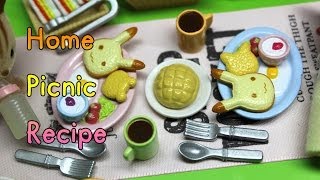 Home Picnic Recipe 실바니안 소풍 가자♪ Sylvanian Lovely Cooking Kit [upl. by Jona274]