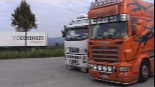 Roland Singer Transporte  Showtruck at work [upl. by Enilehcim]