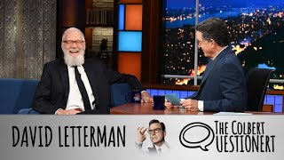 David Letterman Takes The Colbert Questionert [upl. by Giliane590]