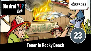 Die drei  Kids  Folge 23 Feuer in Rocky Beach  Hörprobe zum Hörspiel [upl. by Livvy353]