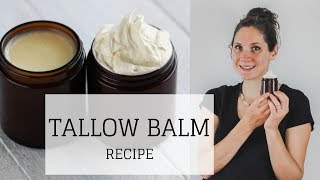 Tallow Balm Recipe  WHIPPED AND SOLID  Bumblebee Apothecary [upl. by Barb]