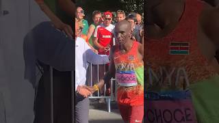 Eliud Kipchoge marathon olympics paris2024 legend running jeux course run oympique runner [upl. by Ahsatniuq624]