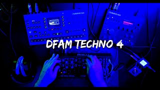 Saw2F² DFAMTECHNO 4  Moog DFAM  Elektron Octatrack MKII  Zoom MS100BT [upl. by Adnaval]